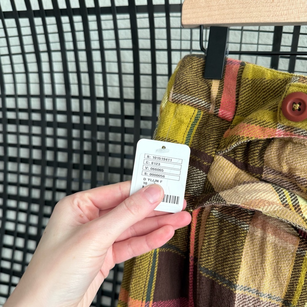 Free people Buckle Back Plaid Trousers - Picture 7 of 9